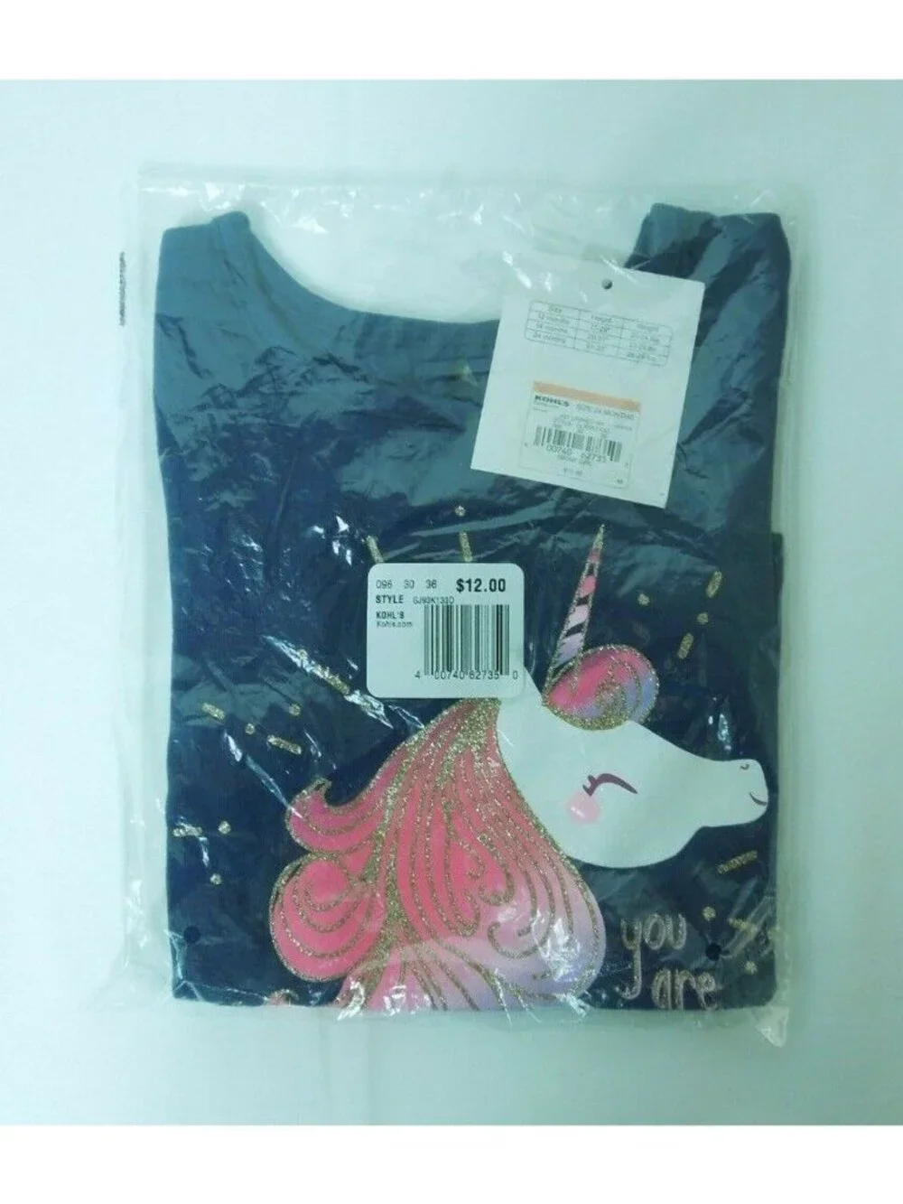 Jumping Beans Graphic Shirttail-Hem Tee You Are Magic Size 24 Months- NEW